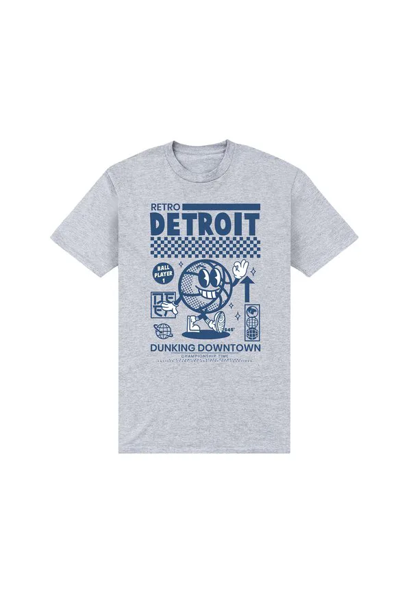 

Футболка с ретро-принтом мэтта килинга в стиле детройта Henry Tiger, Light Heather Grey, Серый, Футболка с ретро-принтом мэтта килинга в стиле детройта Henry Tiger, Light Heather Grey