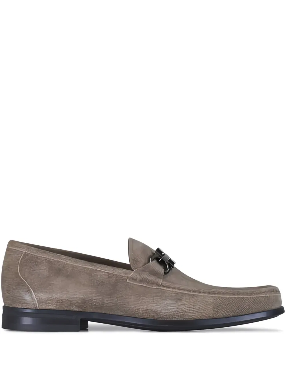 Замшевые лоферы Grandioso 2 Ferragamo, нейтральный