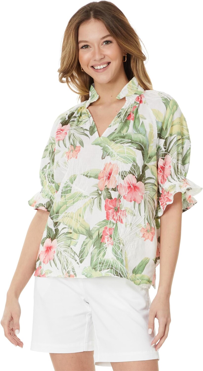 

Топ Tommy Bahama Daybreak Hibiscus Top, белый