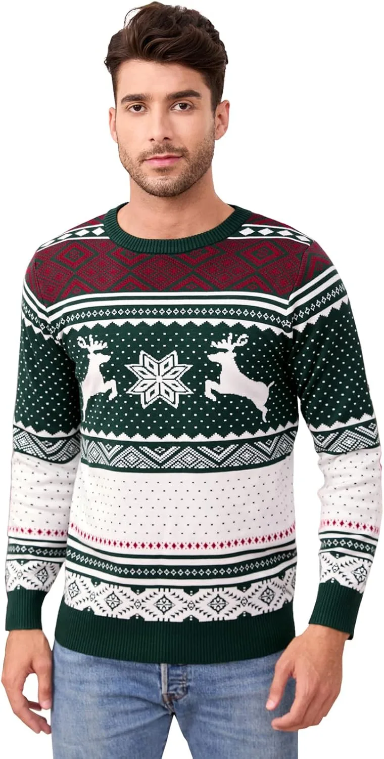 

Семейный рождественский свитер Missky с оленями и снежинками