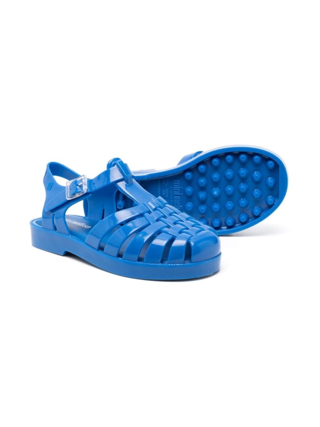 Mini Melissa резиновые сандалии с закругленным носком, синий — фото 2
