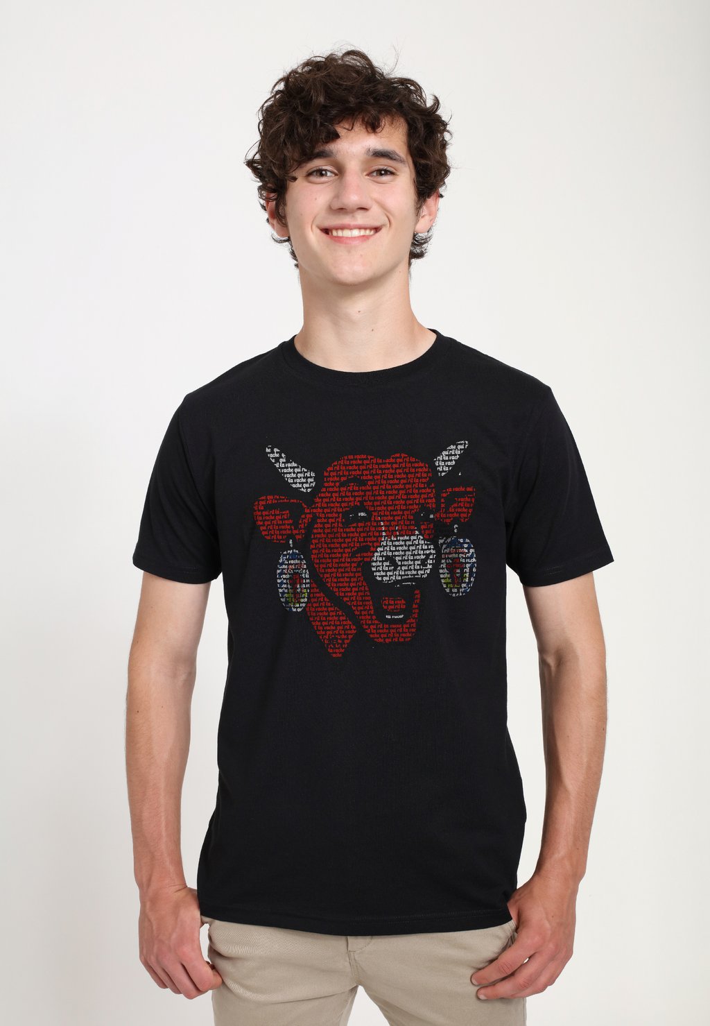 

Футболка с принтом THE LAUGHING COW LA VACHE QUI RIT OUTLINE Henry Tiger, черный