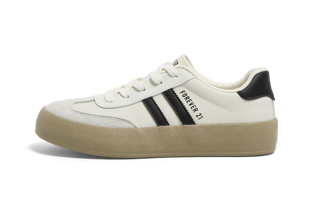 

FOREVER 21 Низкие немецкие армейские кроссовки, увеличивающие рост, бежево-черные