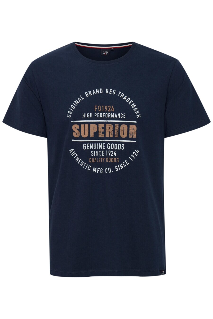 

Классическая футболка FQ1924 Shirt RIKO, темно-синий