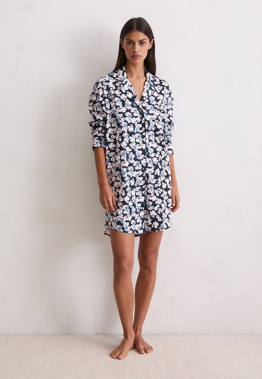 

Пижамный топ Marc O'Polo Pyjama top, Abstract Floral Print/Dark Blue