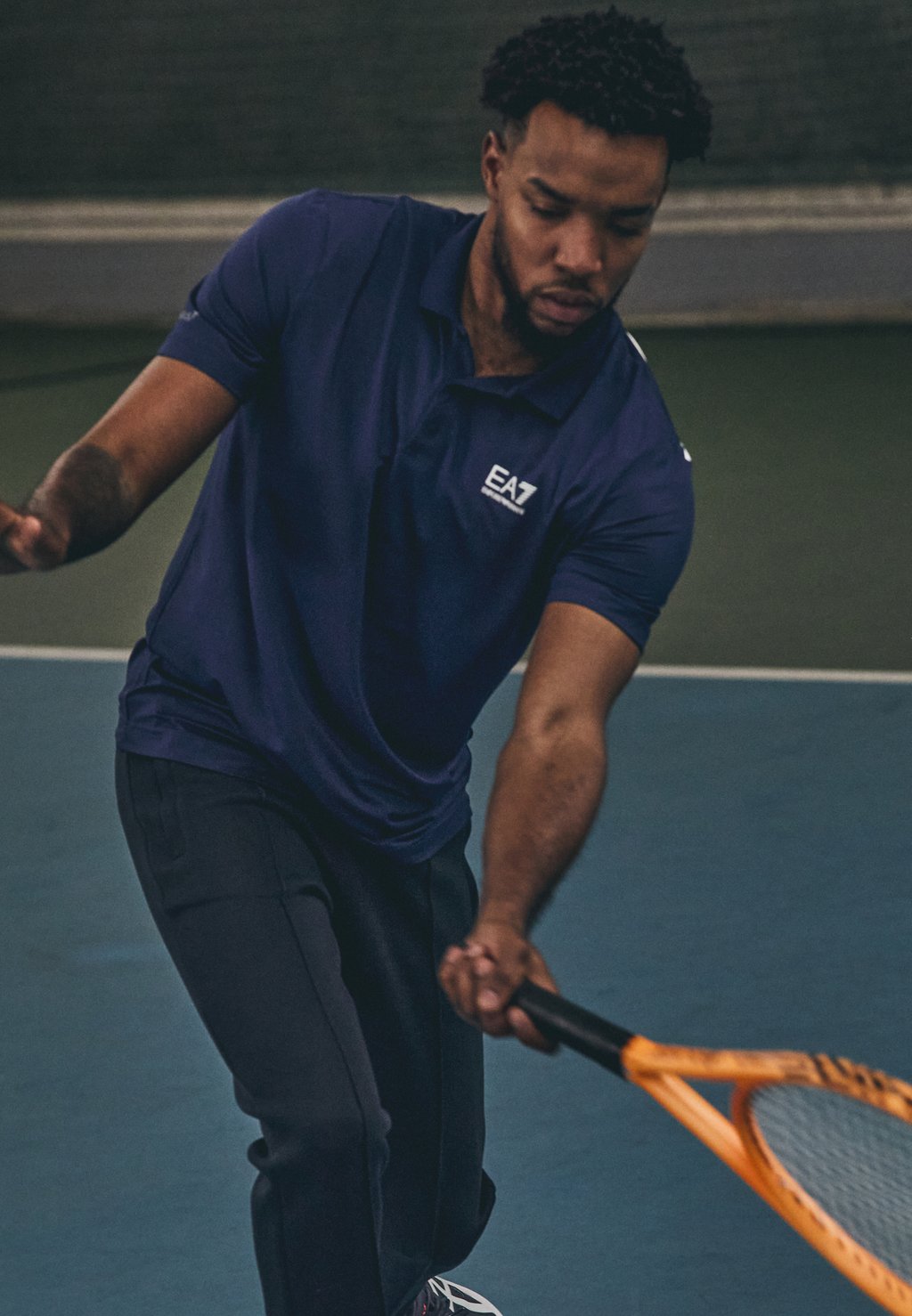 

Рубашка поло TENNIS PRO POLO COLORBLOCK EA7 Emporio Armani, темно-синий