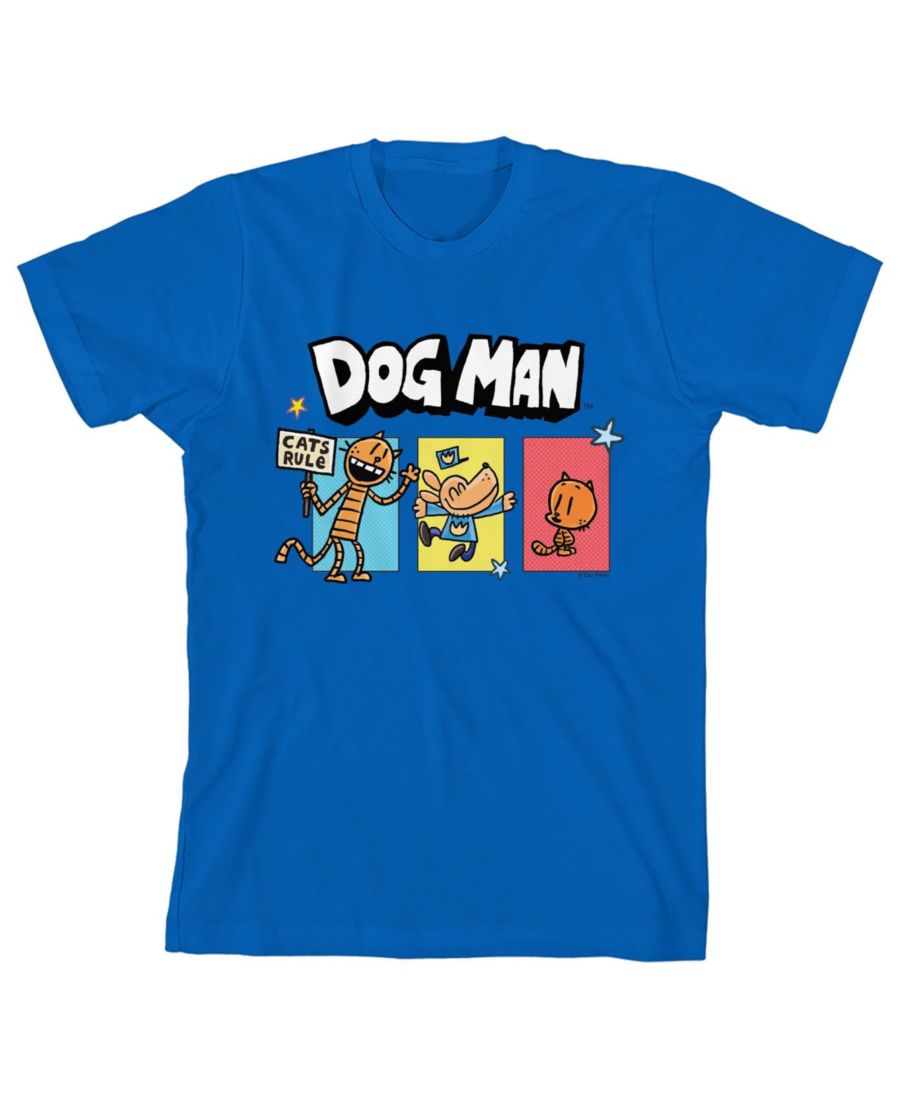 

Детская футболка с коротким рукавом "Кот Пити и Маленький Пити" королевского синего цвета, размер XL Dog Man, Royal blue, Синий, Детская футболка с коротким рукавом "Кот Пити и Маленький Пити" королевского синего цвета, размер XL Dog Man, Royal blue