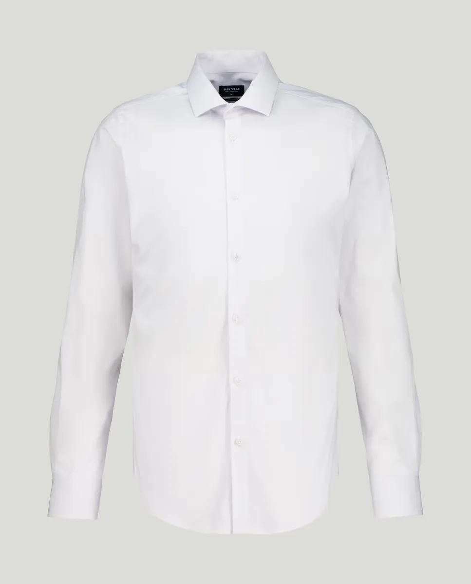 

Очень эластичная однотонная мужская рубашка Easy Wear, белый
