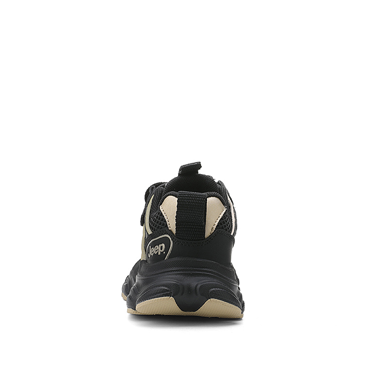 Детские повседневные кроссовки Low Top Kids Lifestyle Shoes Black Kids' Jeep, черный/золотой — фото 3
