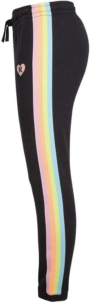Детские спортивные брюки Hurley из мягкой вязки, Black/Rainbow — фото 3