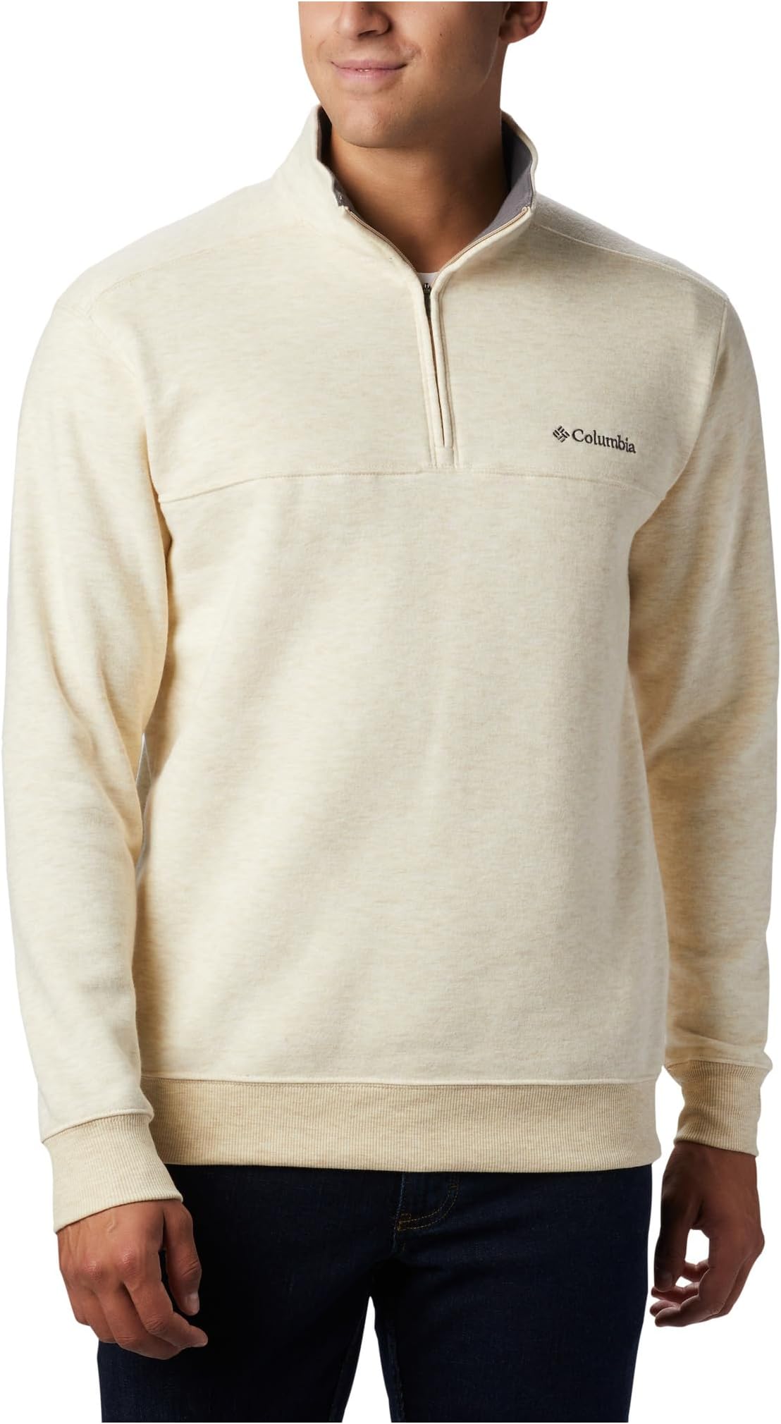 

Толстовка Columbia Hart Mountain II Half Zip, цвет Oatmeal Heather 1