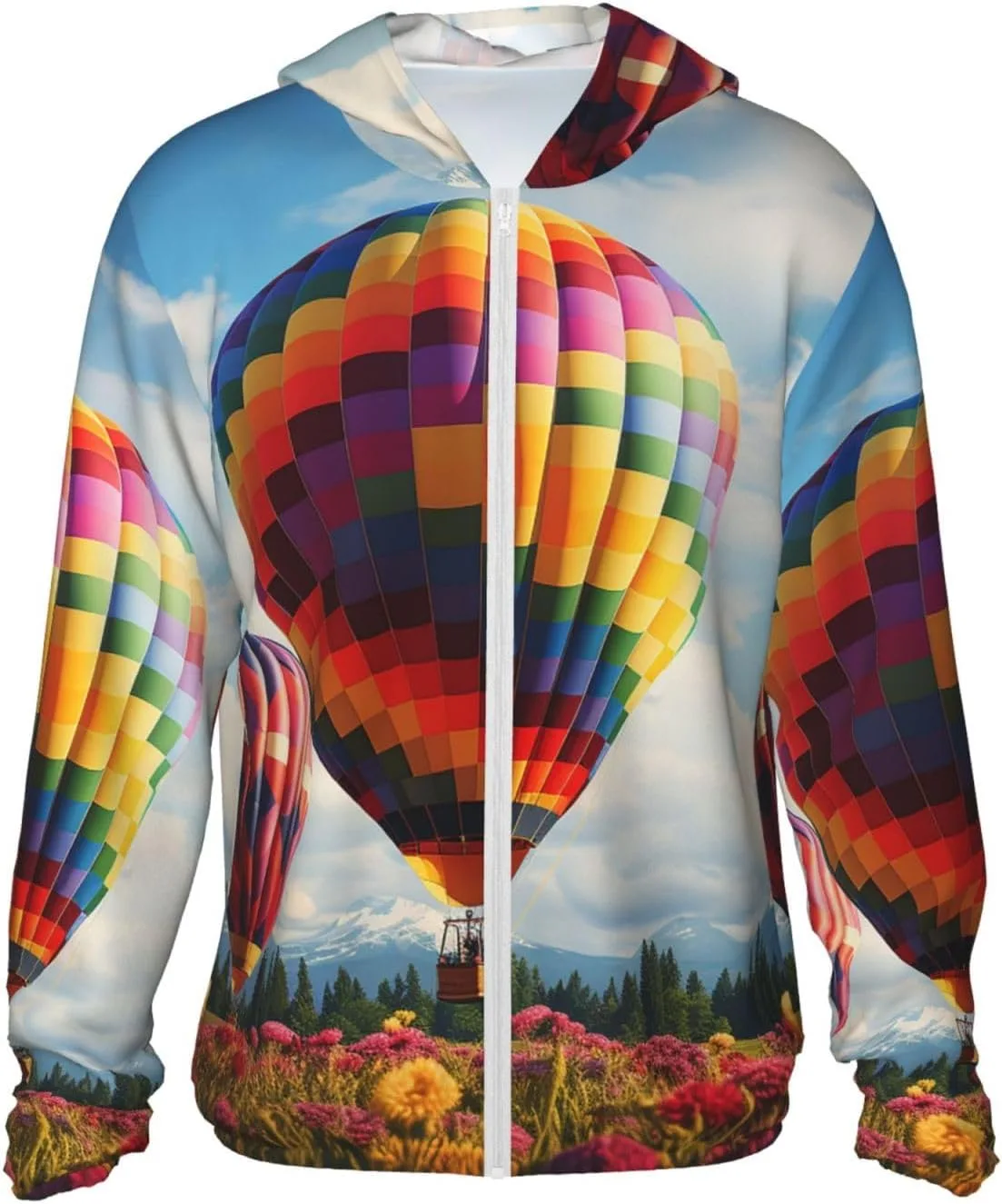 

Мужская куртка UPF 50+ Full Zip Color Hot Air Balloon GTKSYNVE