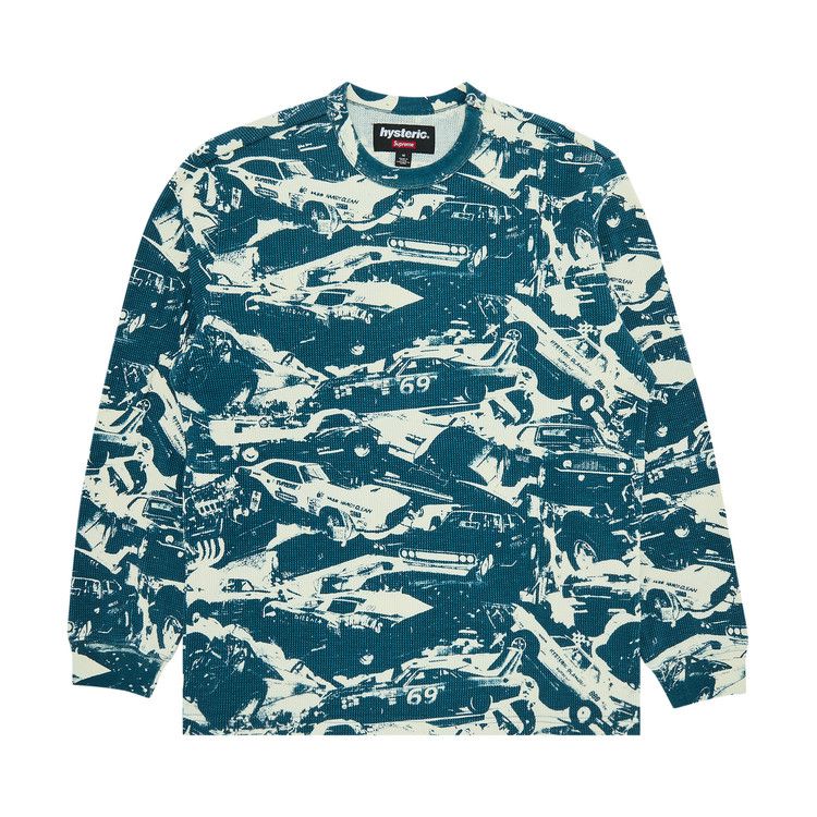 

Топ Supreme x HYSTERIC GLAMOUR Cars Thermal 'Teal'