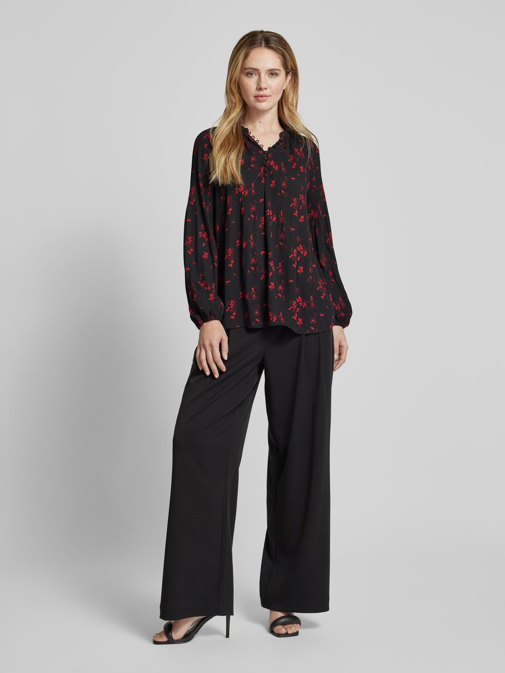

Блузка-рубашка со сборками модель 'VERSILLA' Lauren Ralph Lauren, черный