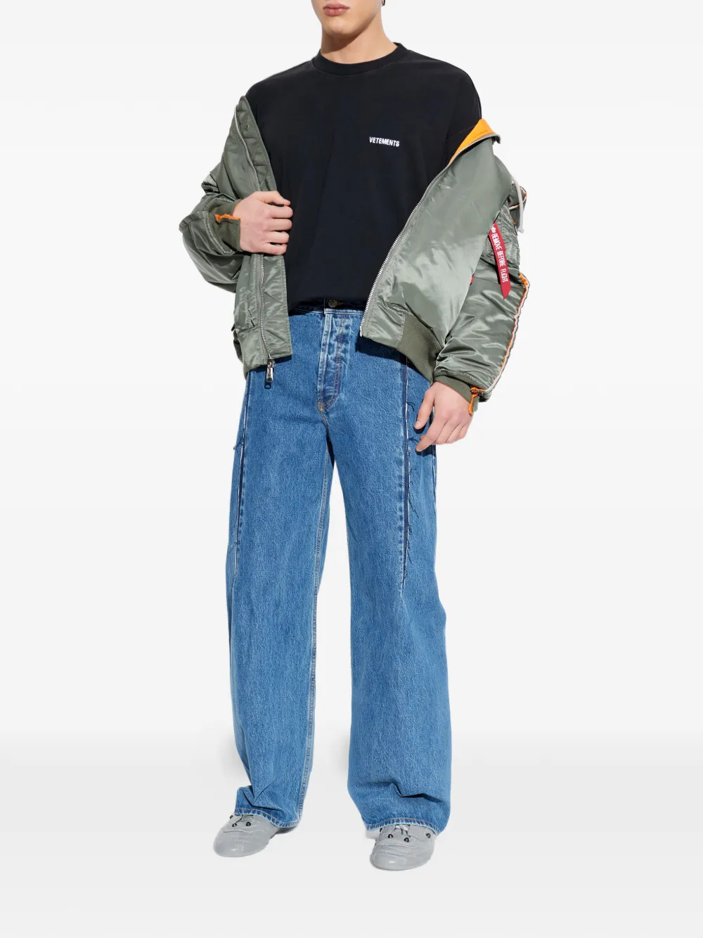Футболка с вышитым логотипом Vetements, черный — фото 2
