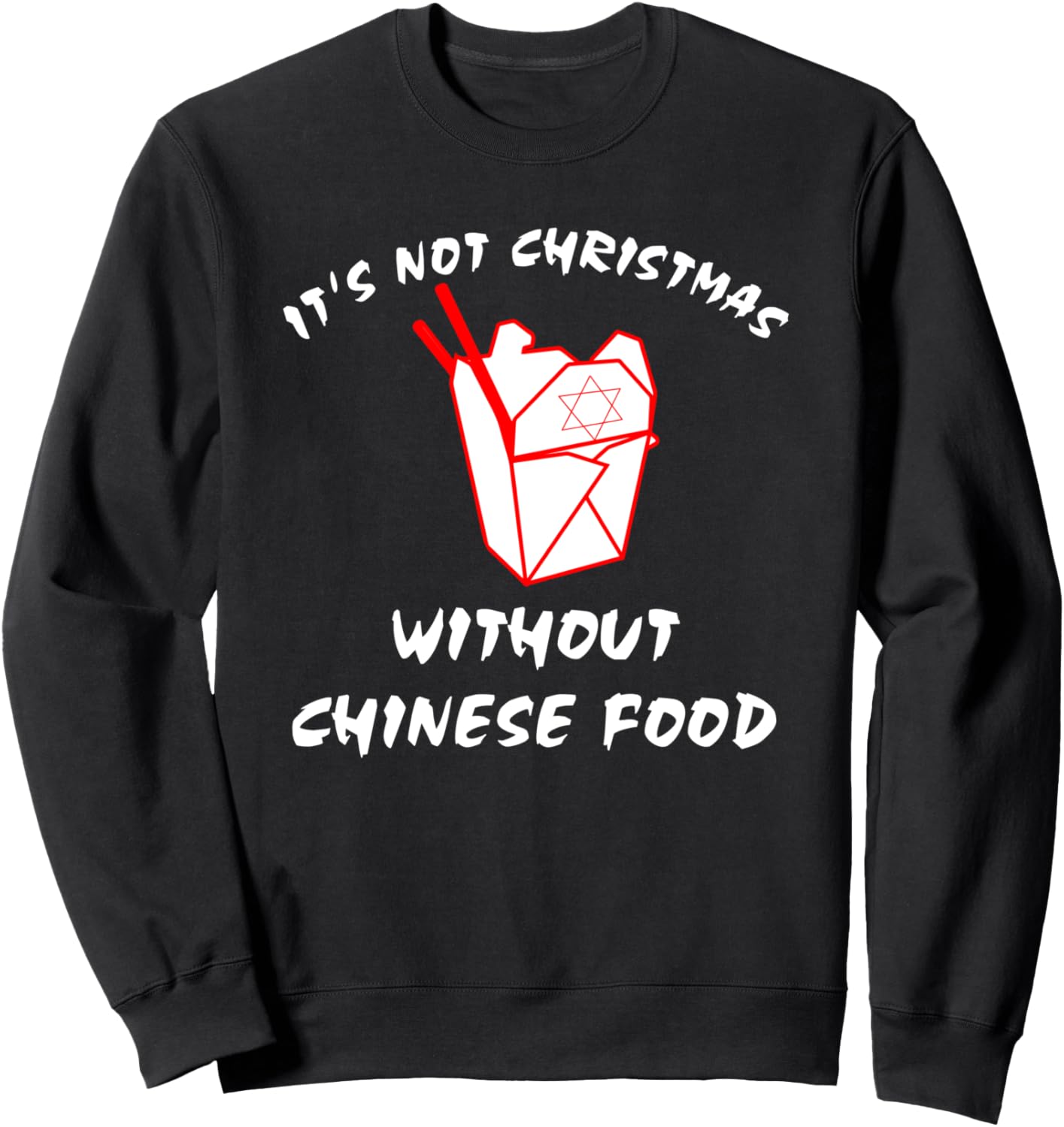 

Еврейское Рождество, китайская еда, китайская еда - забавная толстовка на Хануку, черная Happy Hanukkah Gift Apparel Happy Hanukkah Gift Apparel