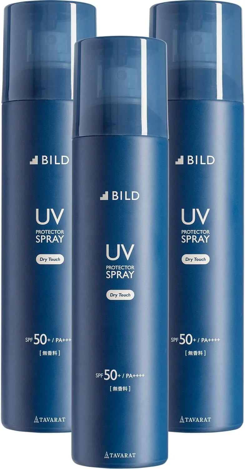 Спрей-солнцезащита для мужчин BILD SPF50+ PA++++ 150 г, набор 3 шт