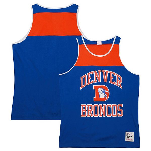 

Мужской майка Denver Broncos Gridiron Classics Heritage Colorblock royal/orange Mitchell & Ness