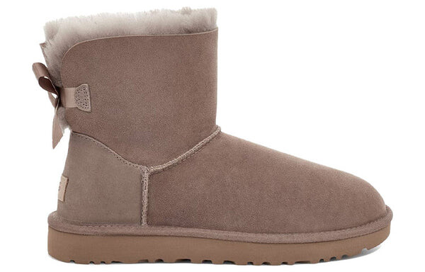 Кроссовки мини-ботинки Bailey Bow II с флисовой подкладкой для снега Ugg, коричневый — фото 3