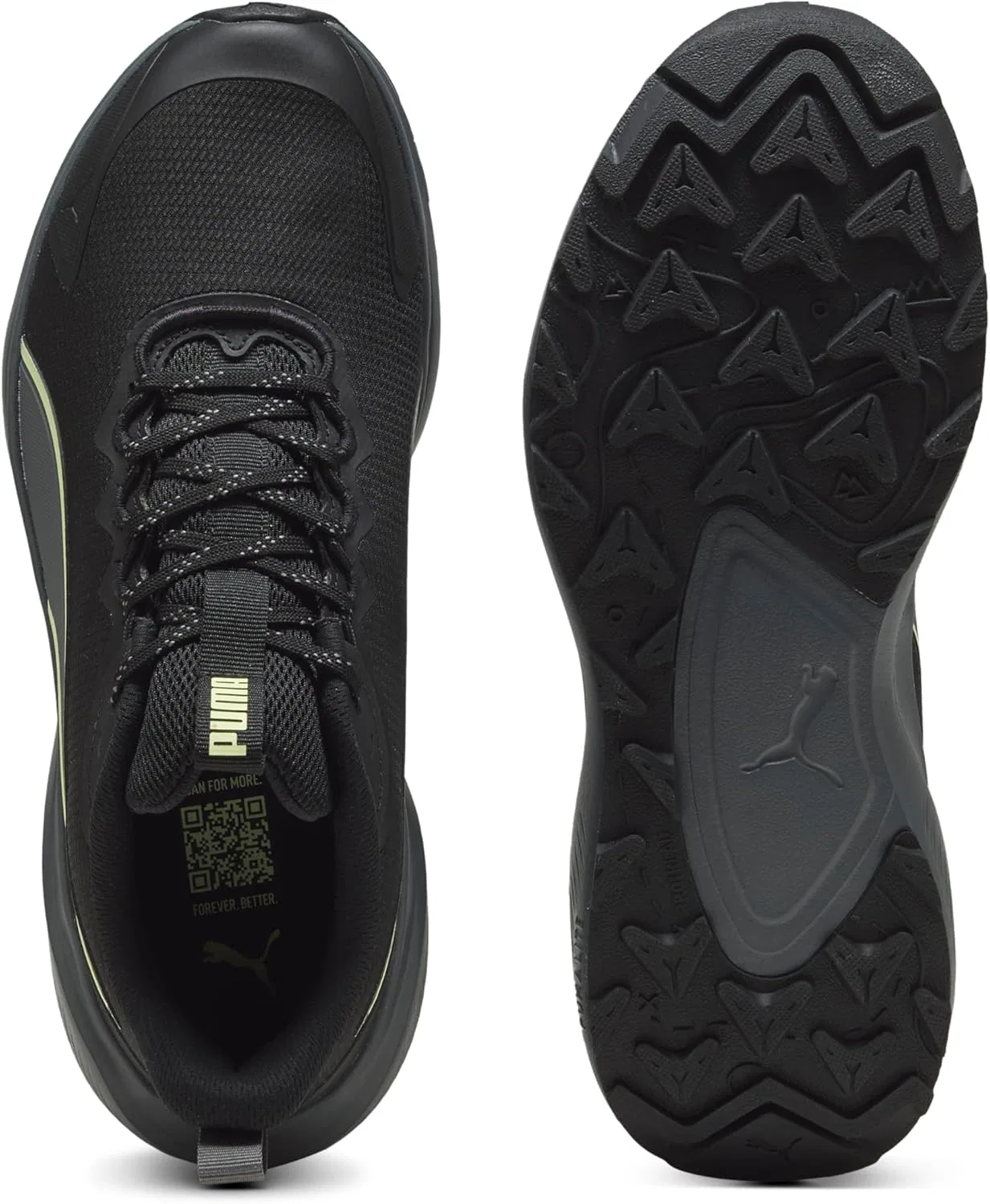 Кроссовки для бега по улицам Puma Skyrocket Lite Trail для взрослых и мужчин (унисекс), Puma Black Cool Dark Grey Apple Spritz — фото 4