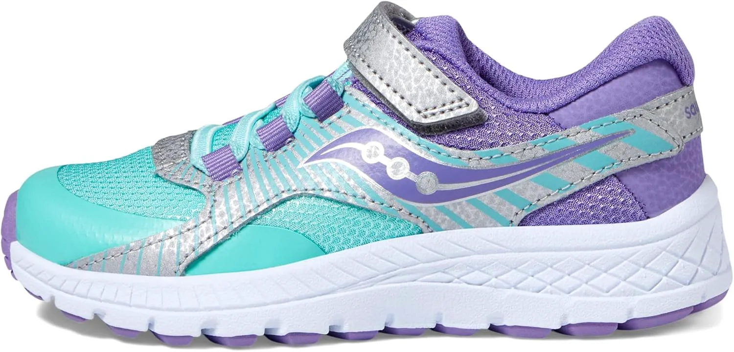 

Кроссовки Saucony Unisex-Child Velocer a/C (маленький/большой ребенок), мятный/фиолетовый