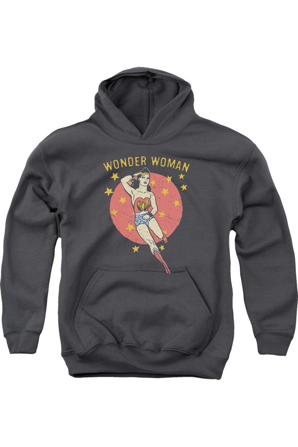 

Толстовка с капюшоном DC Comics Wonder Woman Circle Youth Gildan, Charcoal