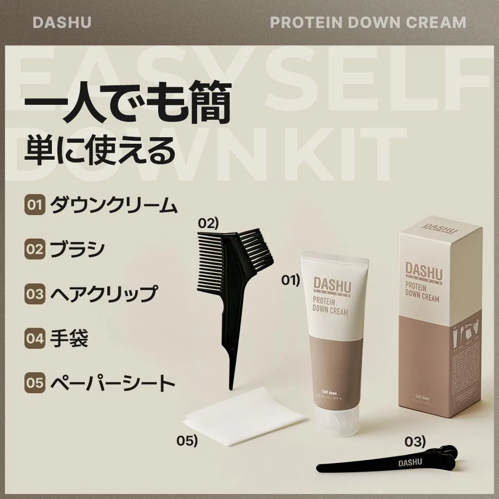 Мужской набор для выпрямления волос DASHU Protein Down Cream DIY Set, 95 мл Dashu — фото 3