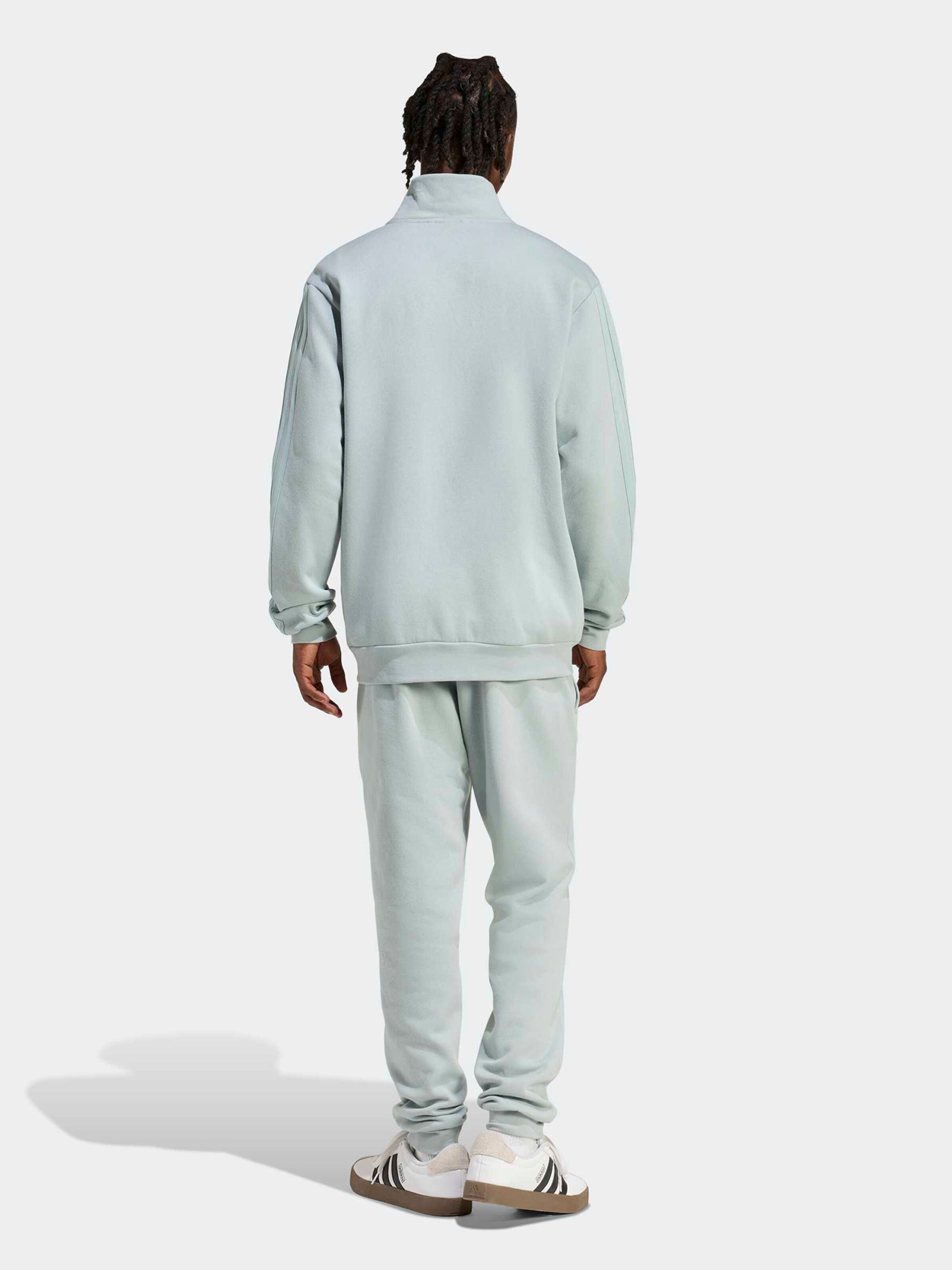 Adidas Sportswear Спортивный костюм '3-STRIPES FLEECE' в пастельно-зеленом цвете — фото 4
