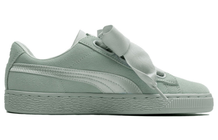 Кеды (WMNS) PUMA Suede Heart Ep Blue Flo Sneakers Green 366922-03 — фото 2