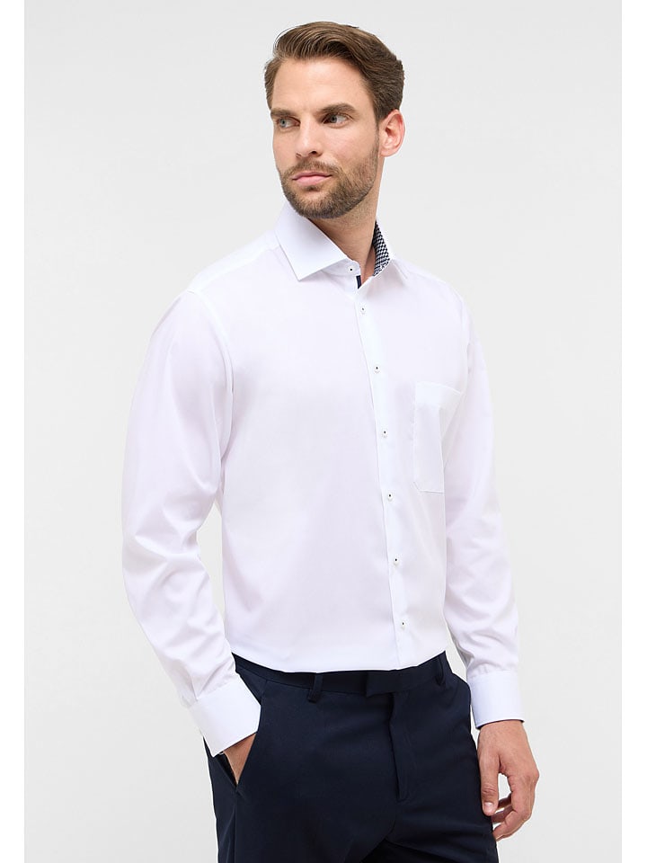 

Eterna Рубашка - удобный крой - белого цвета