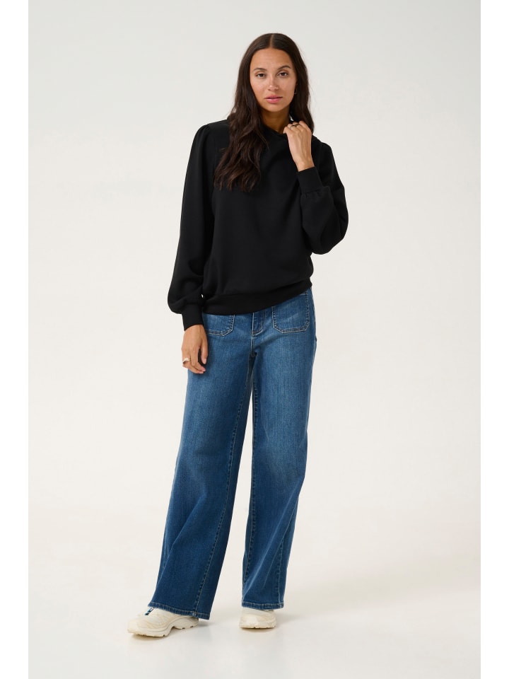 

Kaffe Толстовка KAapril свободного кроя, черный, темно-черный