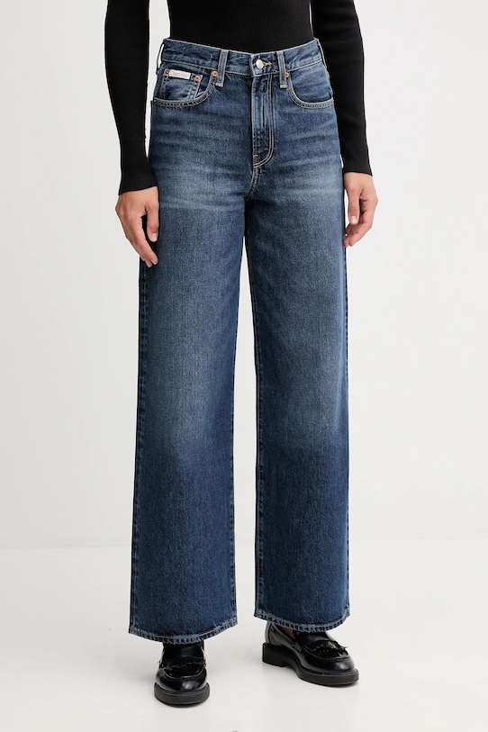 

Хлопковые джинсы Calvin Klein Jeans, темно-синий