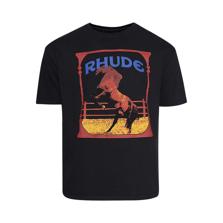 

Футболка Rhude Cadre Tee 'Vintage Black', черный