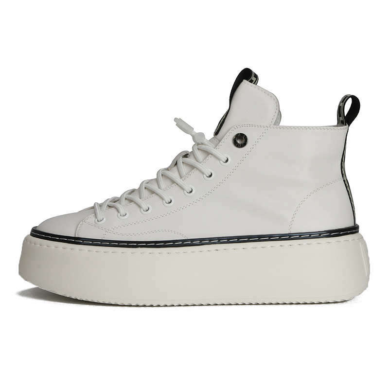 

Мужские белые тайские точки износостойкие дышащие высотные высокие топы скейтборд обувь