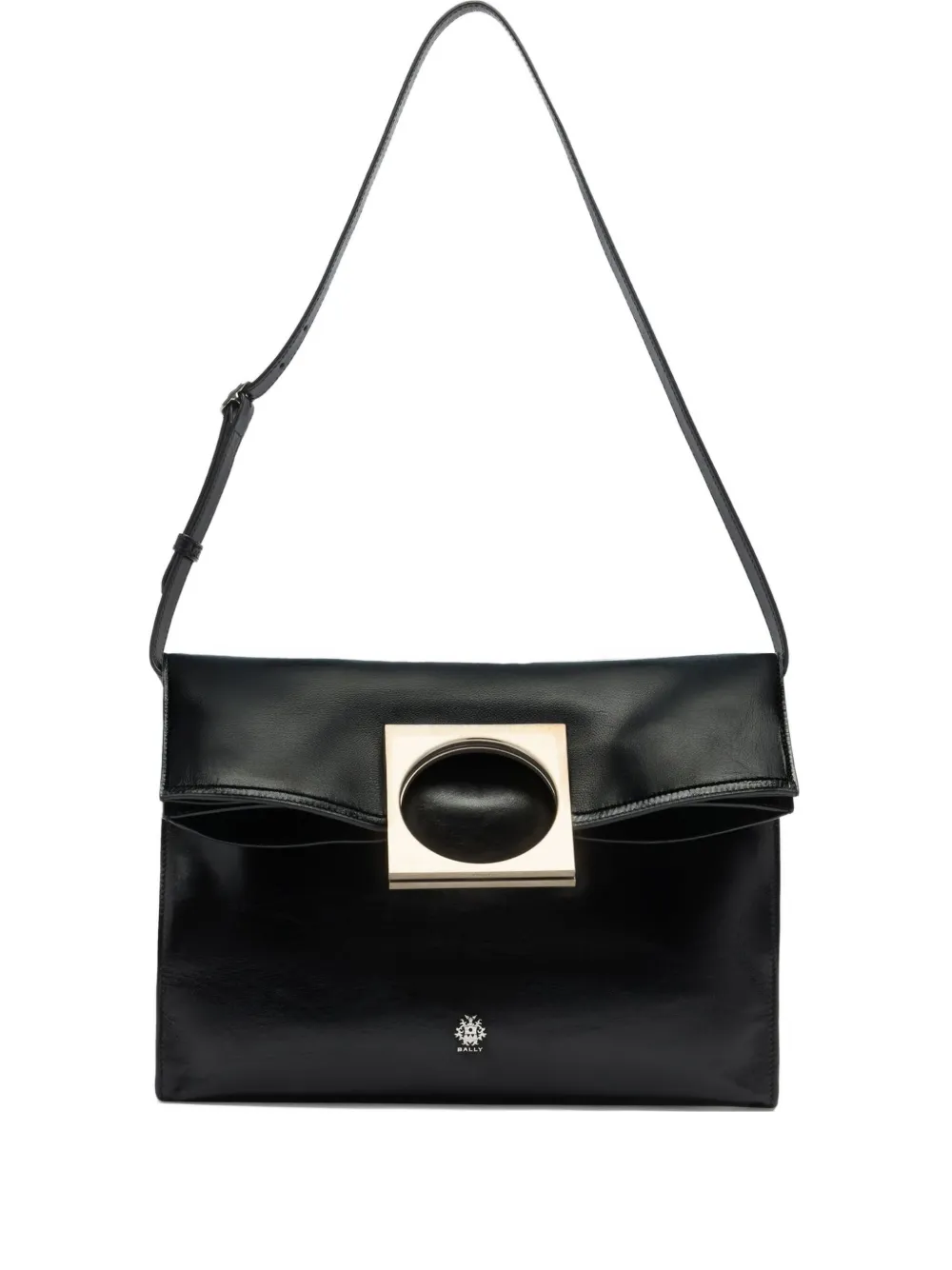 

Складная кожаная сумка-тоут Anni Bally, черный