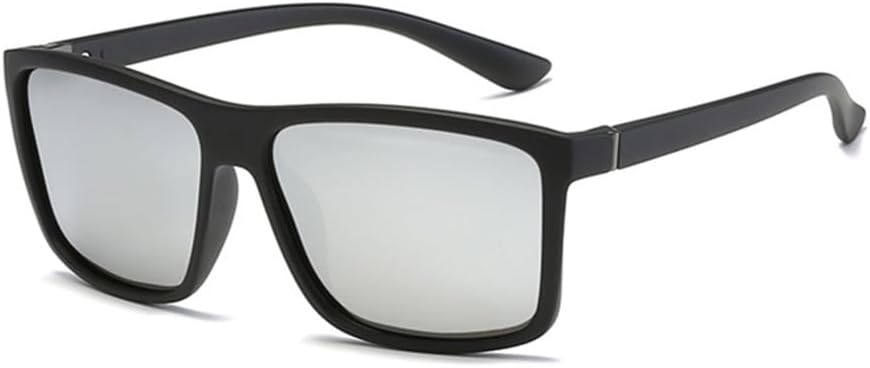 

Классические черные поляризованные солнцезащитные очки для мужчин, зеркальные синие солнцезащитные очки в винтажном стиле, антибликовые очки для вождения, защита от ультрафиолета UV400 VFDHN, Black Silver