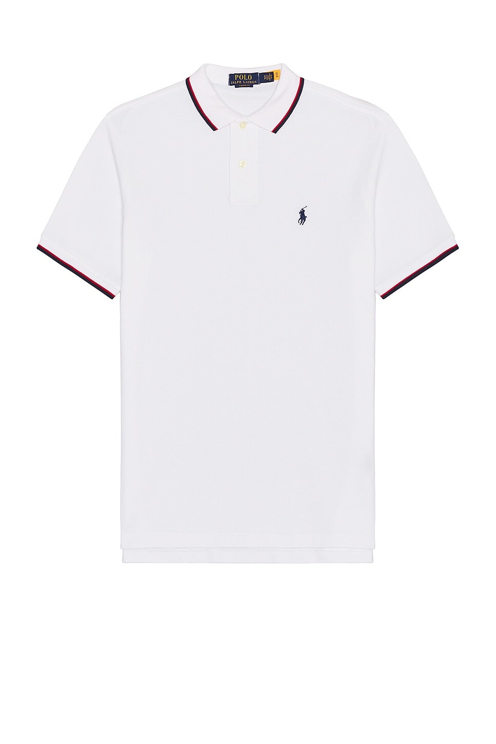 

Классическая рубашка-поло из сетчатой ​​ткани с кончиками Polo Ralph Lauren, белый