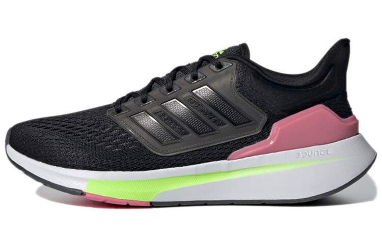 

Кроссовки для бега EQ21 Run женские с низким верхом, черные/белые Adidas