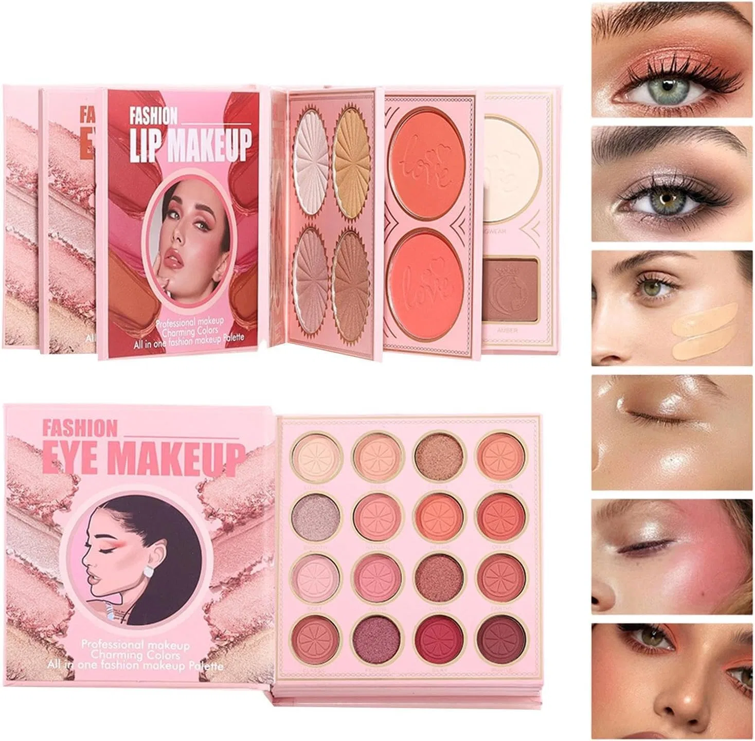 Палетка теней для век и хайлайтера Makeup Book Palette, 1 шт — фото 4