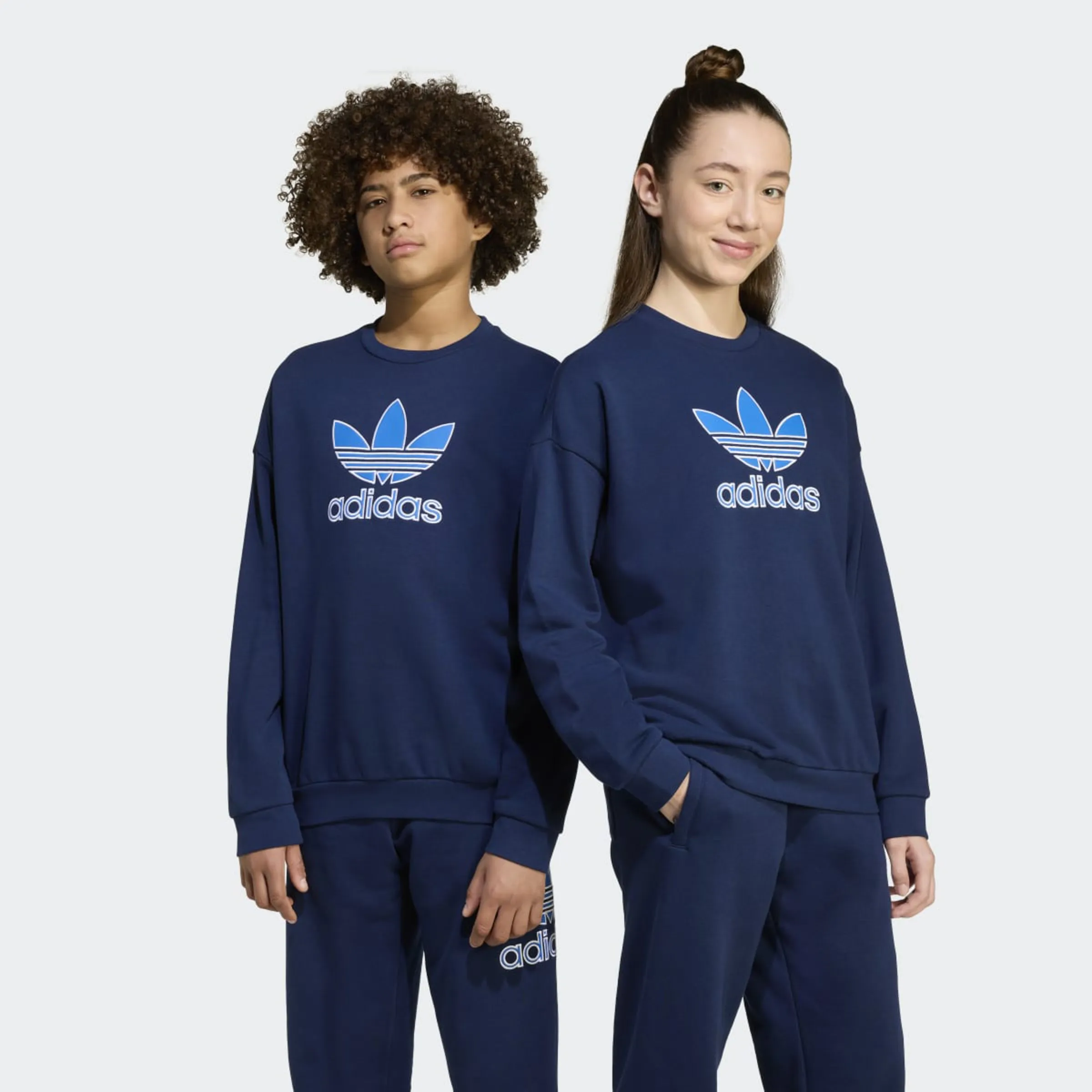 

Детская толстовка Trefoil Originals Adidas, темно-синий