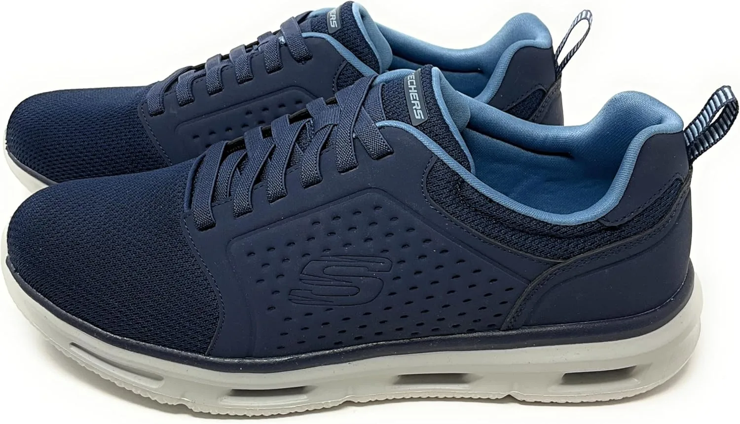 Мужские кроссовки Skechers Glide-Lite Classic Fit с эффектом памяти, темно-синий