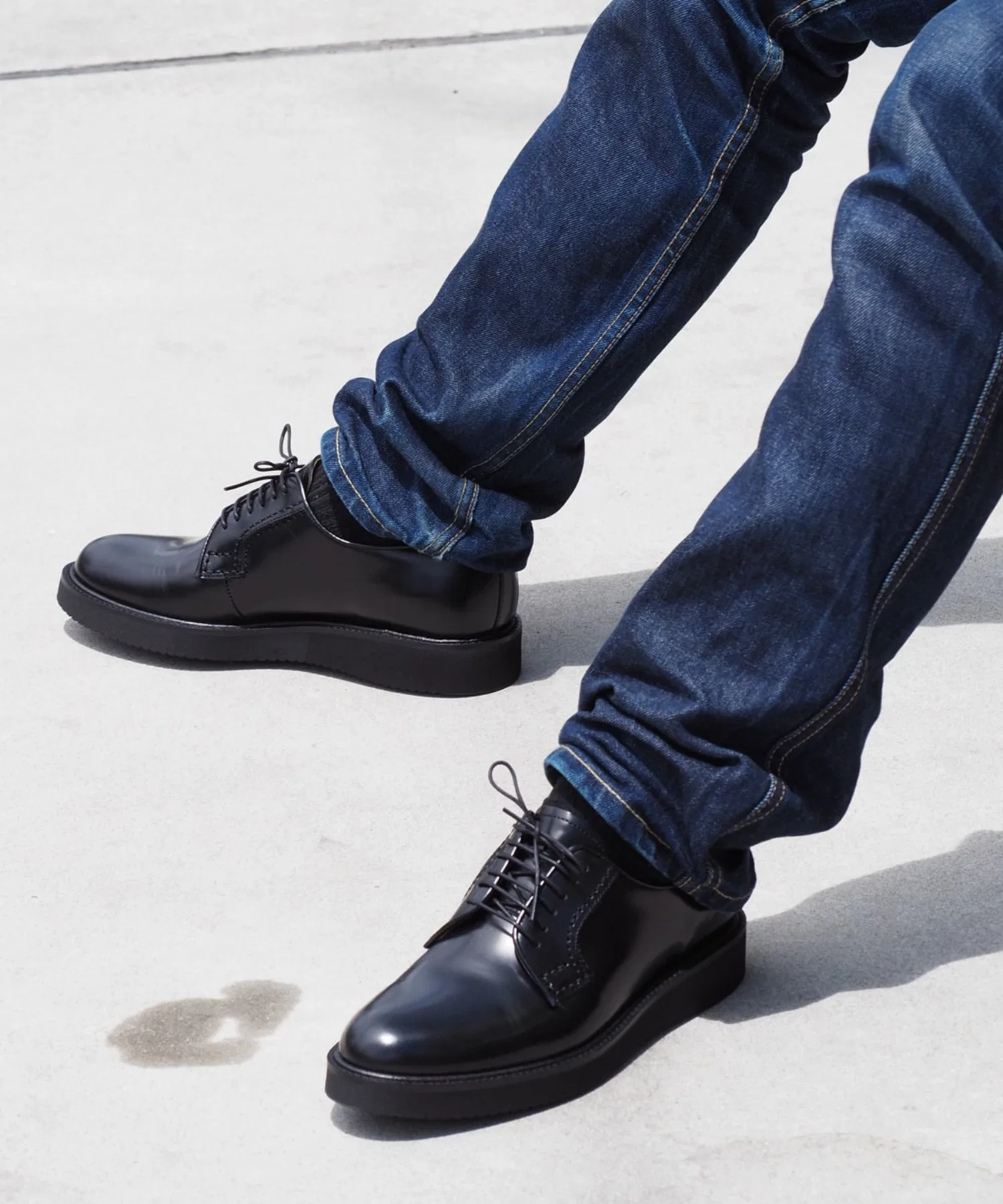Мужские кожаные ботинки HARUTA Vibram 711P коричневые — фото 2