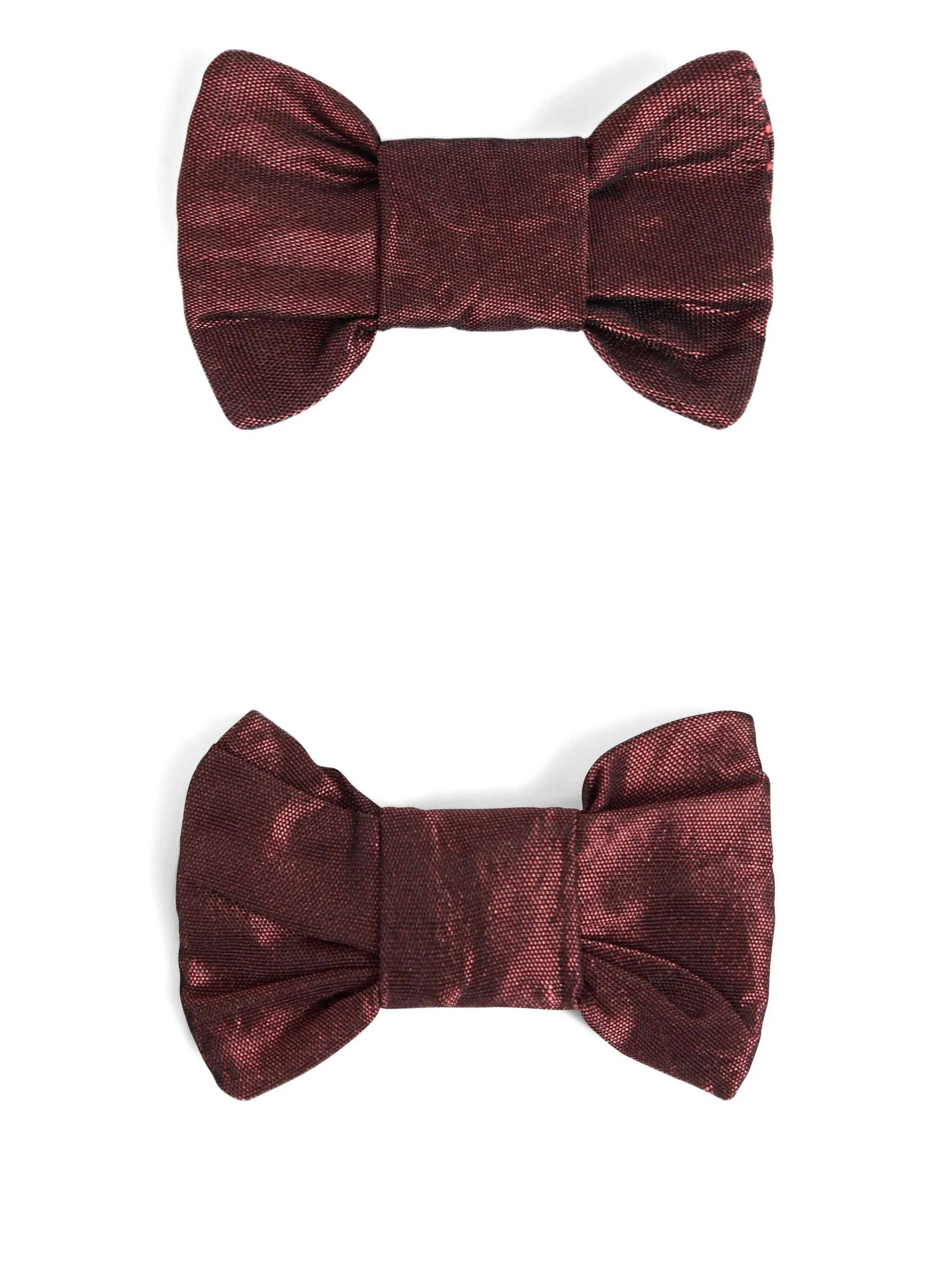 

Набор из двух заколок для волос с бантом Bonpoint, красный