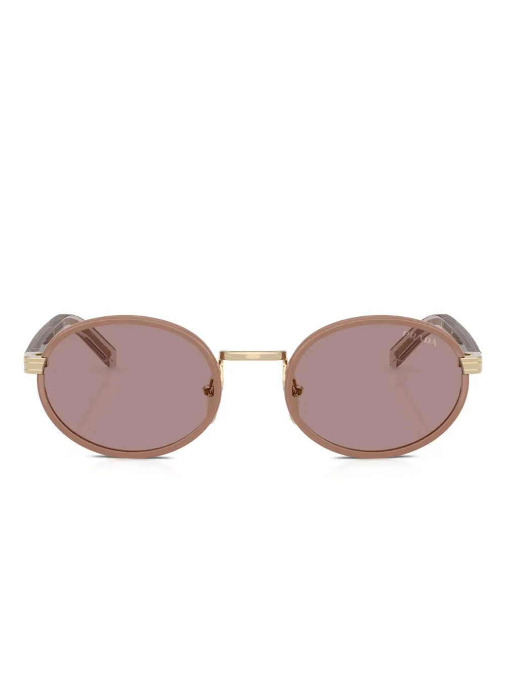 

Солнцезащитные очки в круглой оправе Prada Eyewear, нейтральный