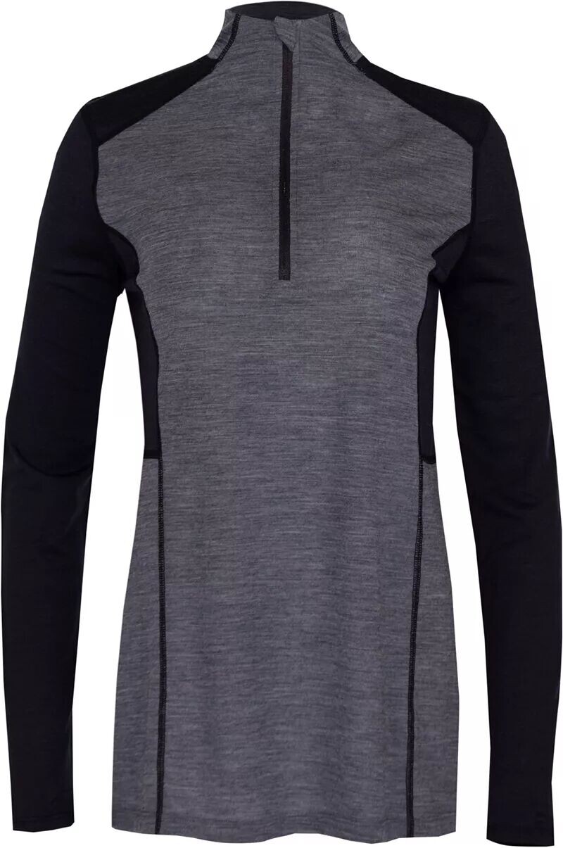 

Женская рубашка Hot Chillys Clima из мериносовой шерсти с застежкой-молнией, зеленый/черный