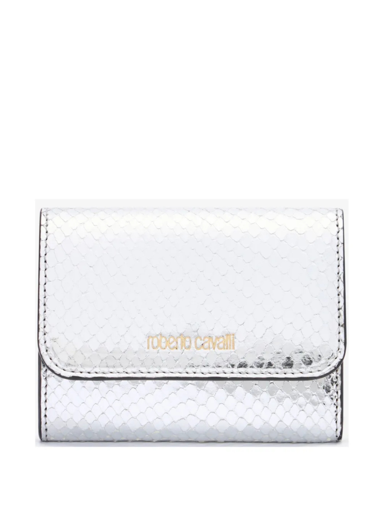 

Кожаный кошелек Roberto Cavalli, серебряный