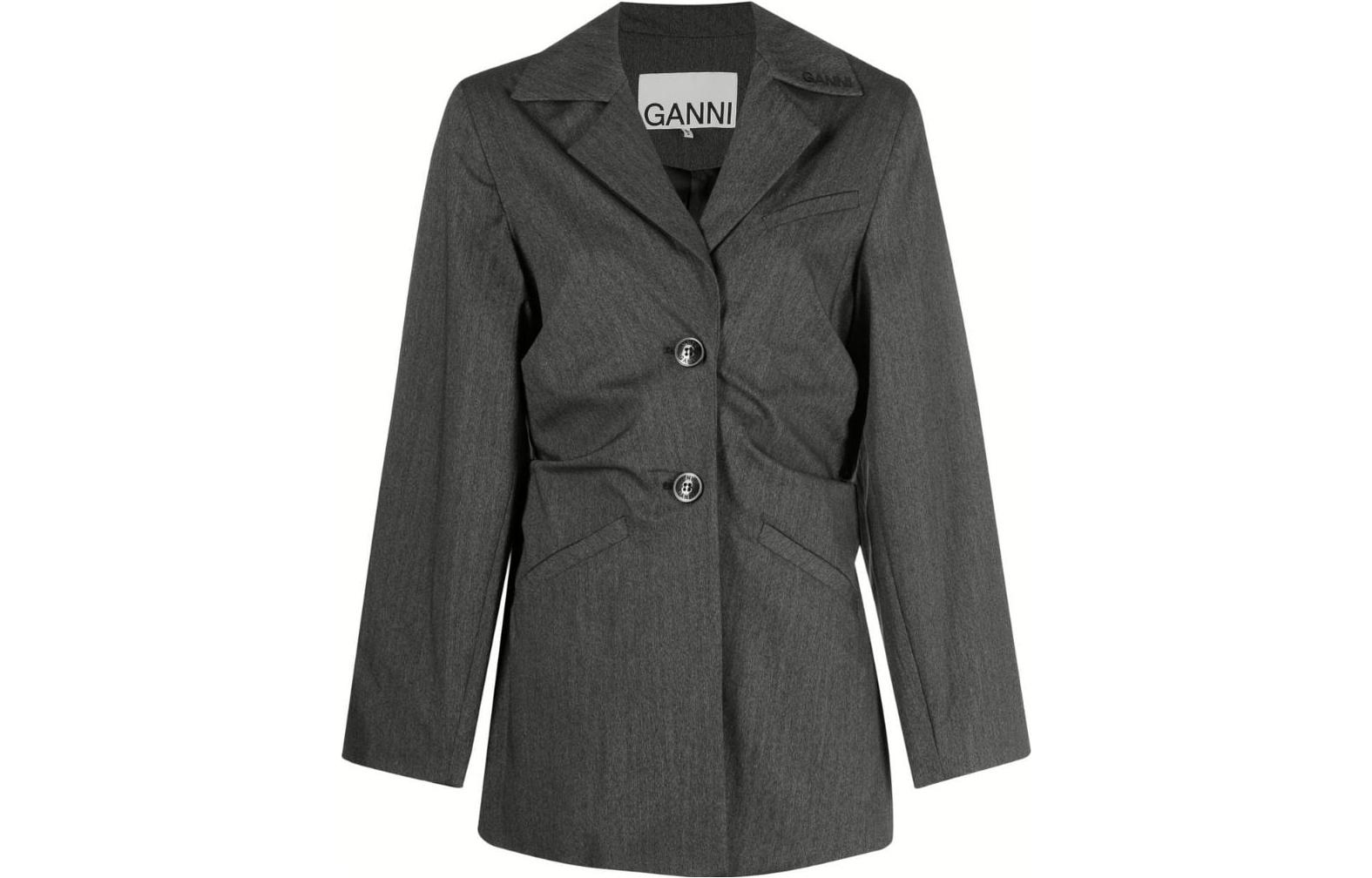 

FW22 Деловой Костюм Женский Серый GANNI