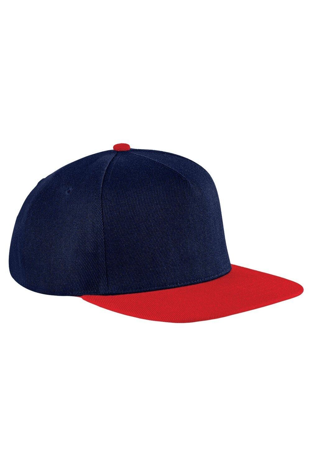 

Оригинальная кепка Snapback с плоским козырьком (2 шт. в упаковке) Beechfield, темно-синий