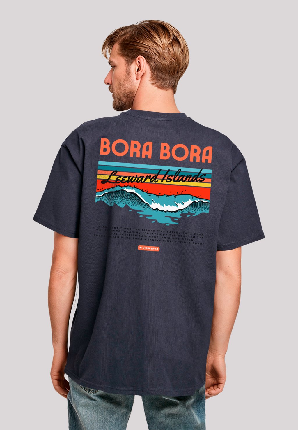 

Футболка с принтом BORA BORA LEEWARDS ISLAND F4NT4STIC, темно-синий