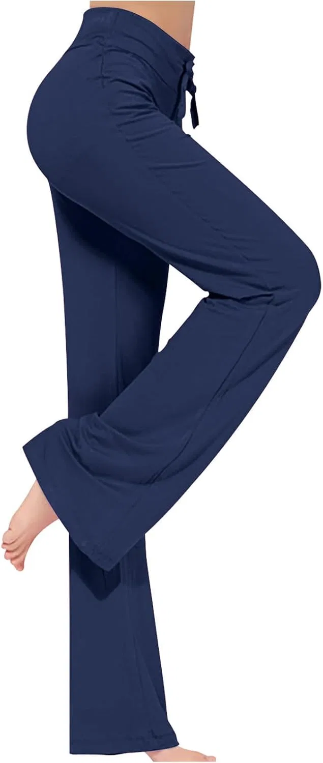 Брюки свободные, Yoga Pants, темно-синие